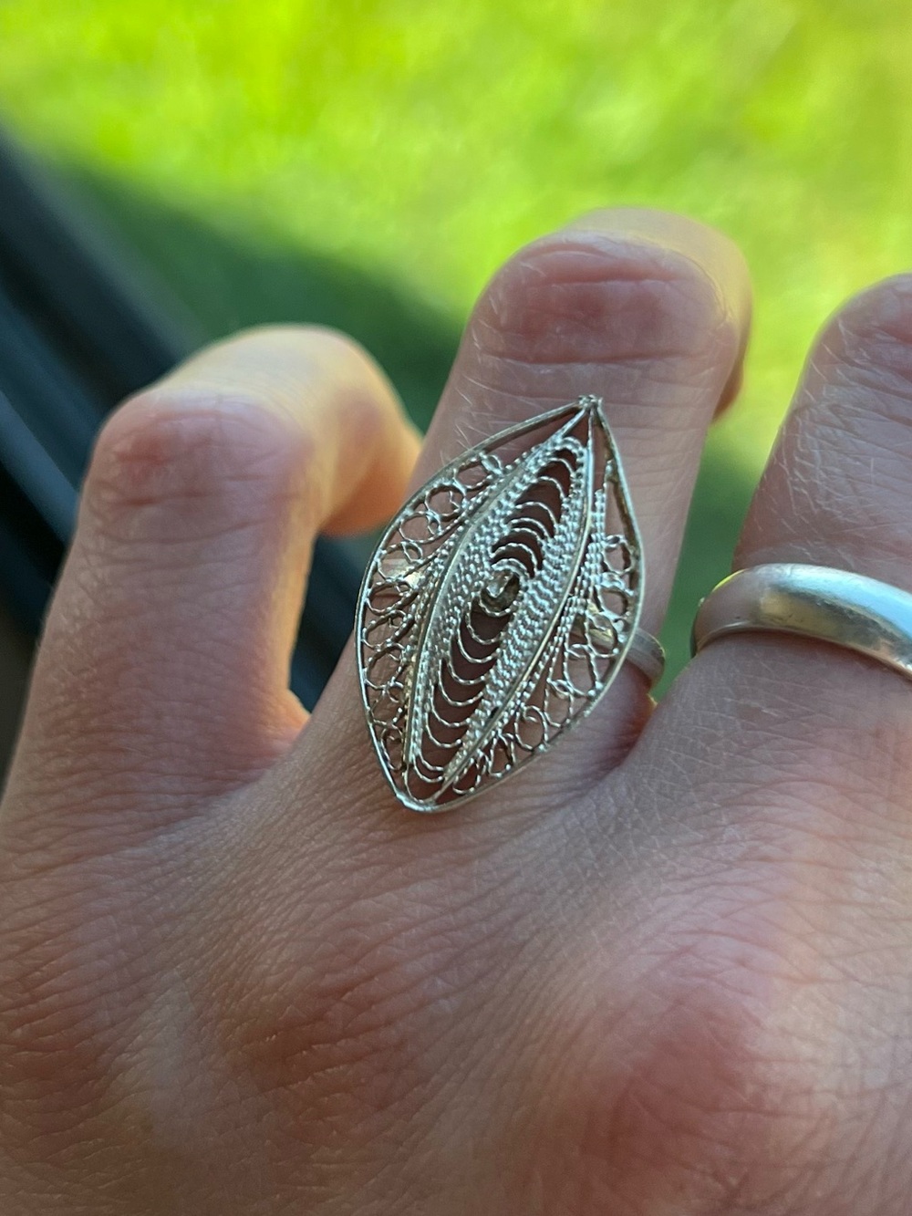 4 Silver Tone Rings - Picture 9 of 14